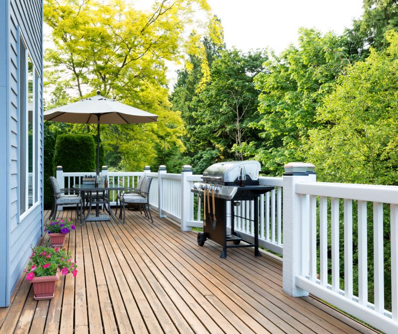 Multi-level outdoor deck